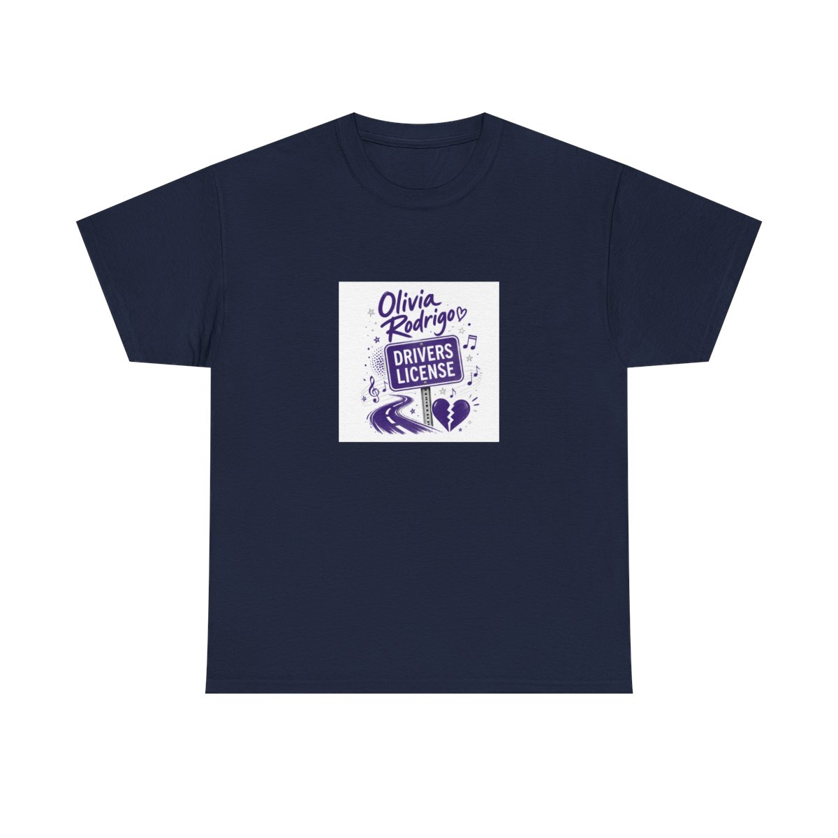 Olivia Rodrigo "drivers license" Unisex Tee - alternate angle 3, merchandise