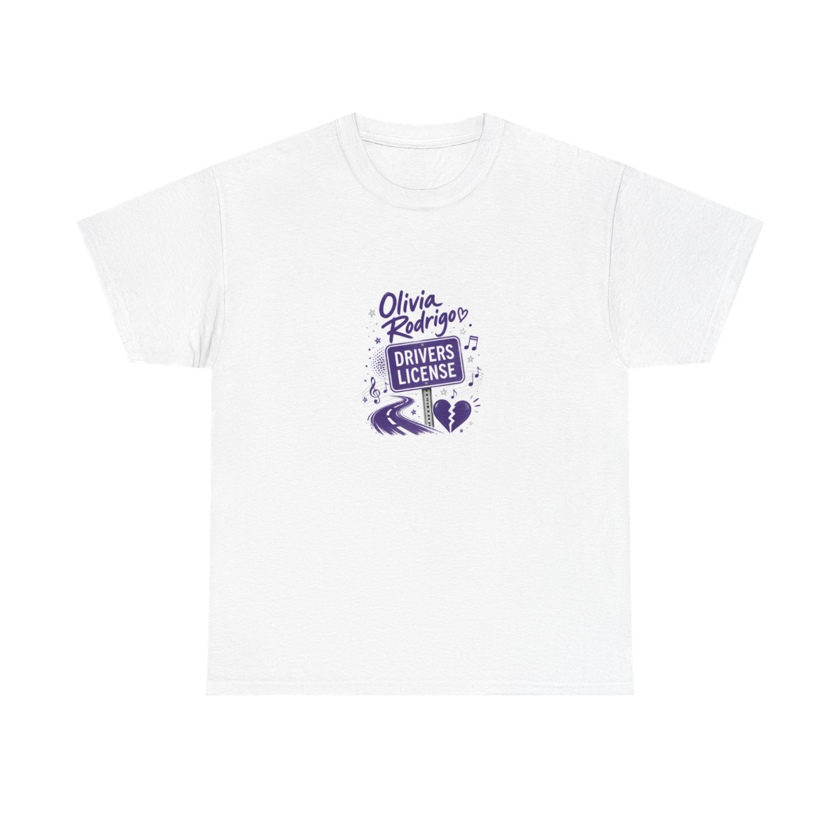 Olivia Rodrigo "drivers license" Unisex Tee - alternate angle 4, merchandise