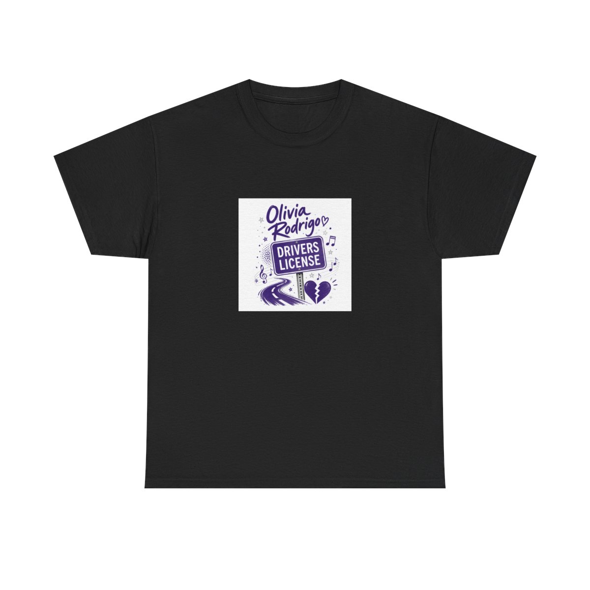 Olivia Rodrigo "drivers license" Unisex Tee - alternate angle 5, merchandise