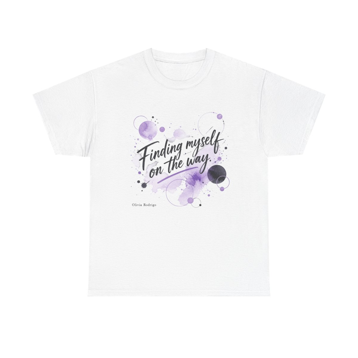 Olivia Rodrigo "Finding myself on the way." Unisex Tee - alternate angle 2, merchandise