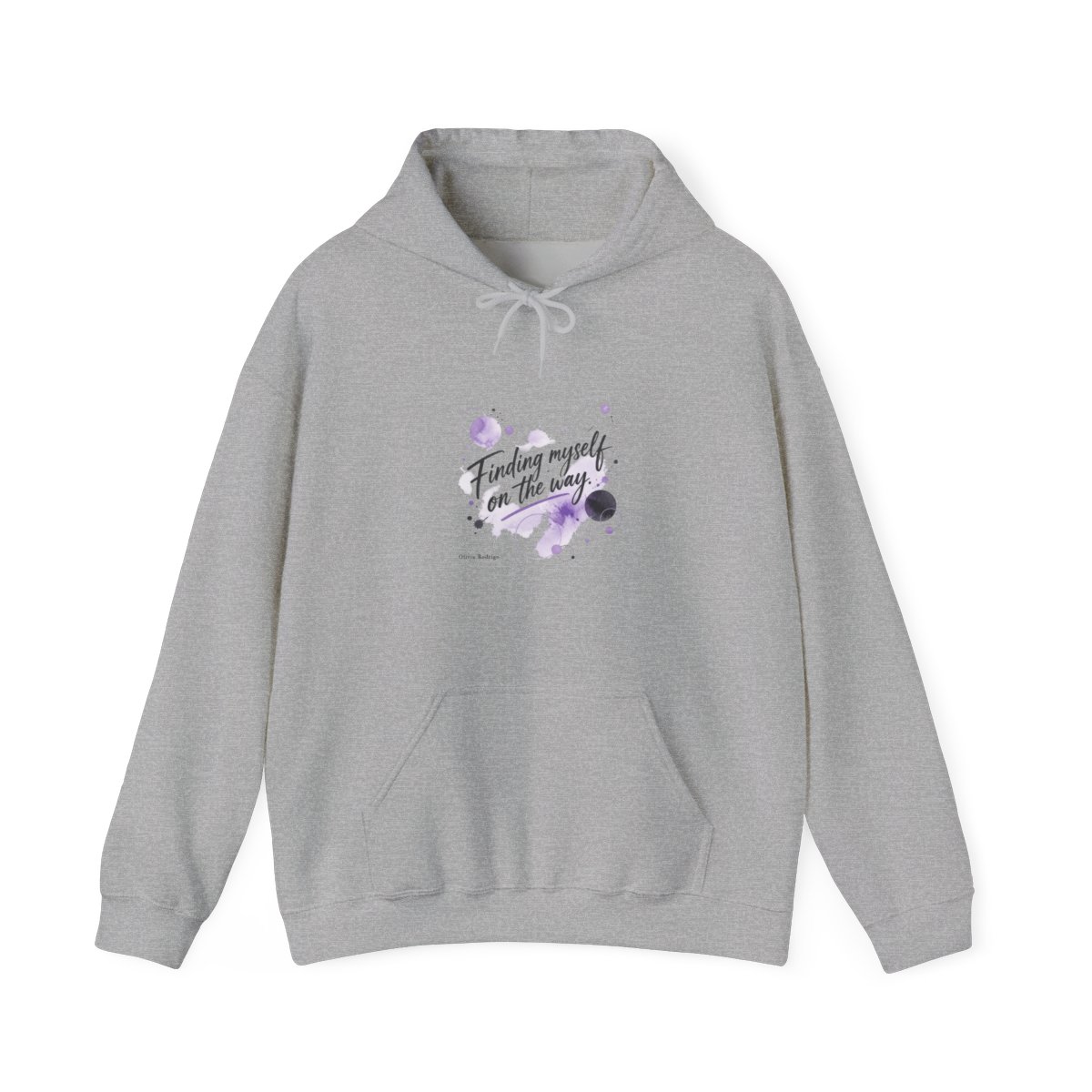 Olivia Rodrigo "Finding myself on the way." Hoodie - alternate angle 2, merchandise