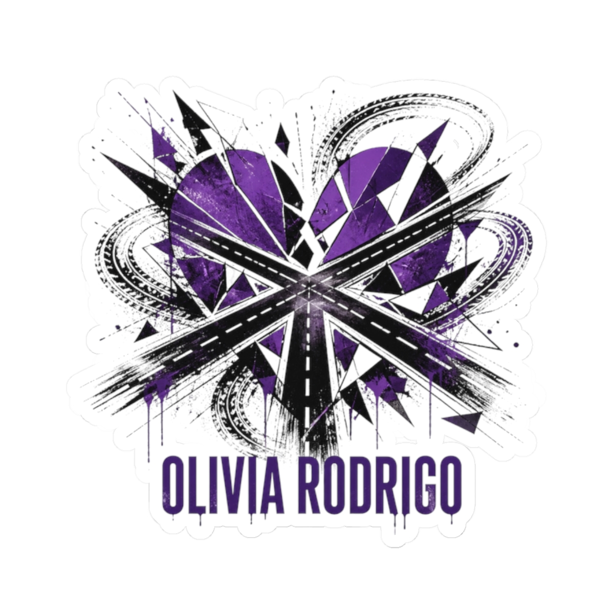Olivia Rodrigo "teenage heartbreak." Sticker