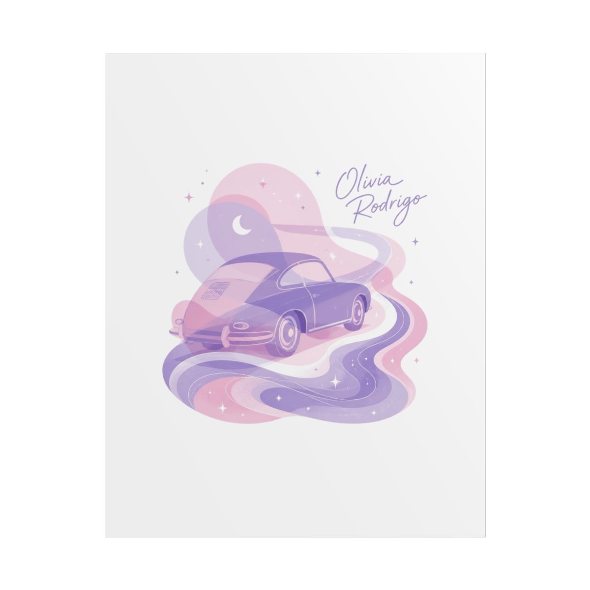 Olivia Rodrigo "dreamy nostalgia." Poster - alternate angle 1, merchandise