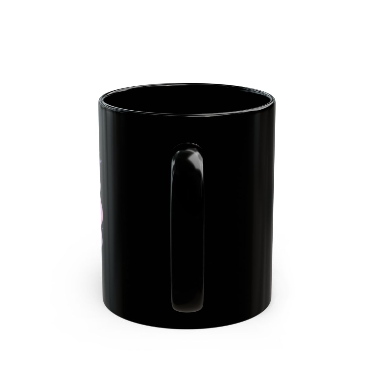 Olivia Rodrigo "dreamy nostalgia." Black Mug - alternate angle 3, merchandise