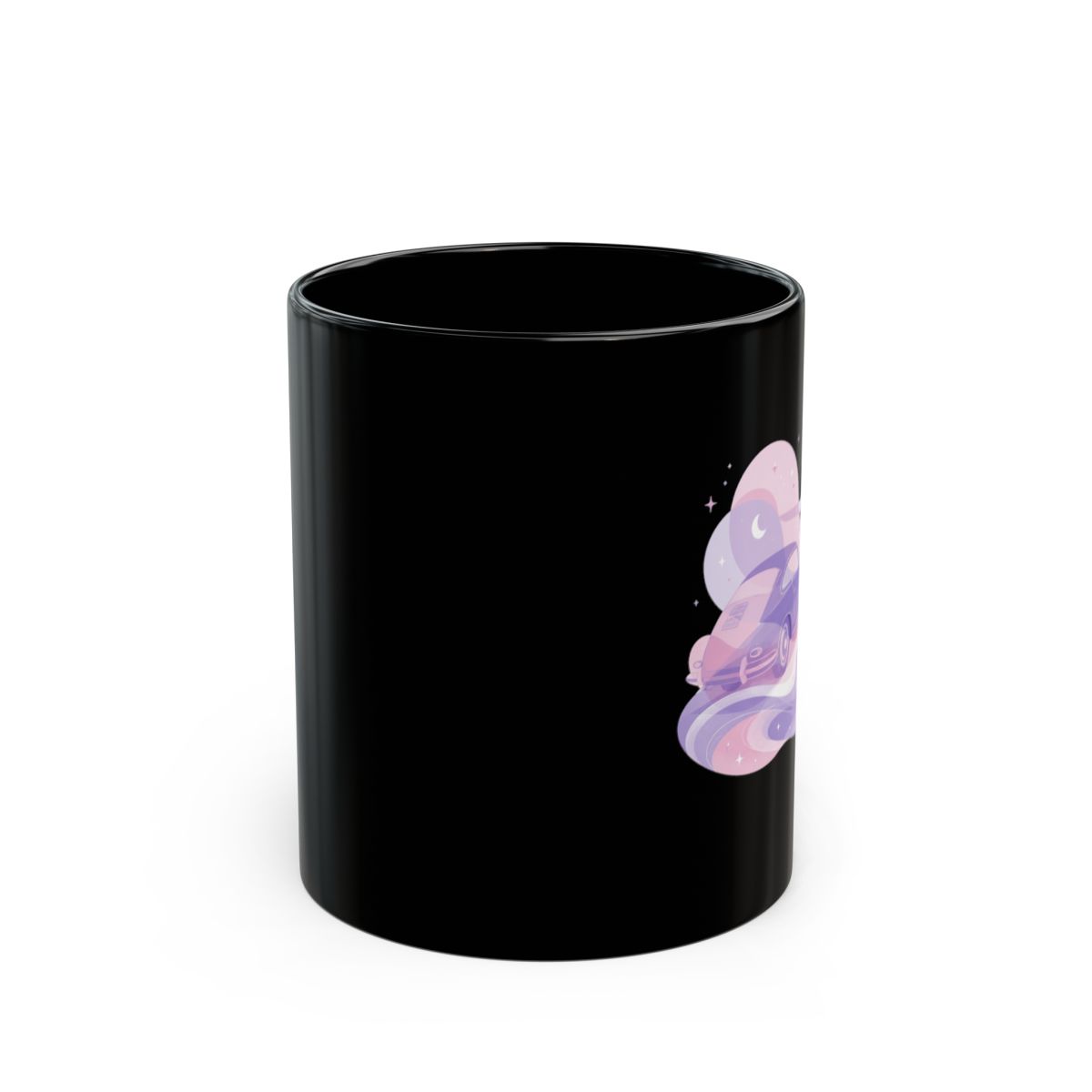 Olivia Rodrigo "dreamy nostalgia." Black Mug - alternate angle 1, merchandise