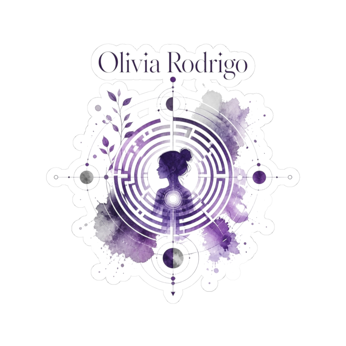 Olivia Rodrigo "self-discovery." Sticker - alternate angle 1, merchandise