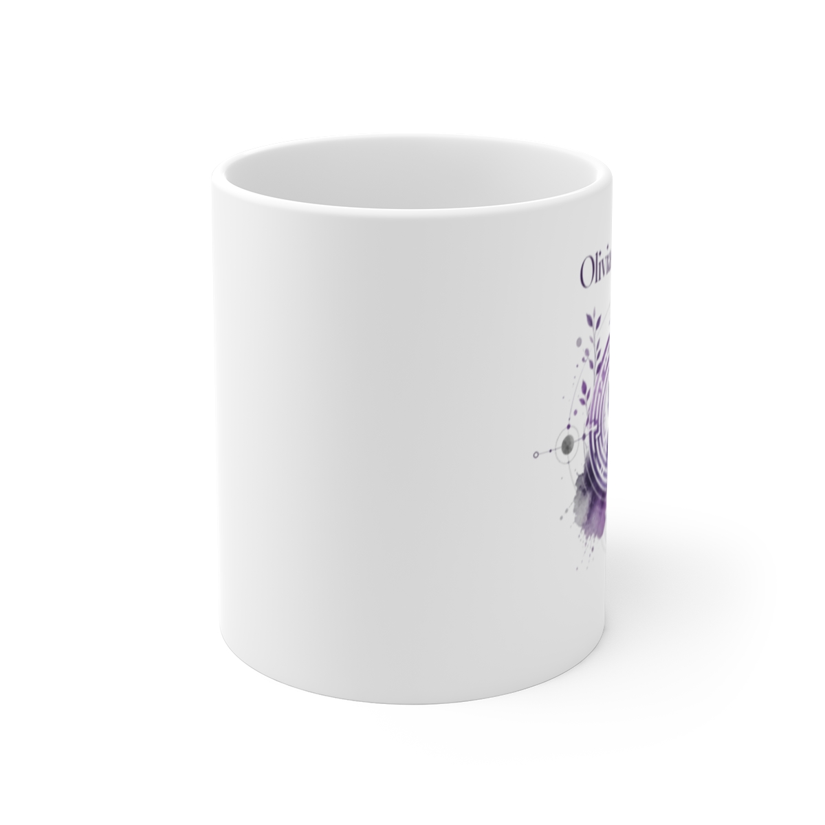Olivia Rodrigo "self-discovery." White Mug - alternate angle 1, merchandise