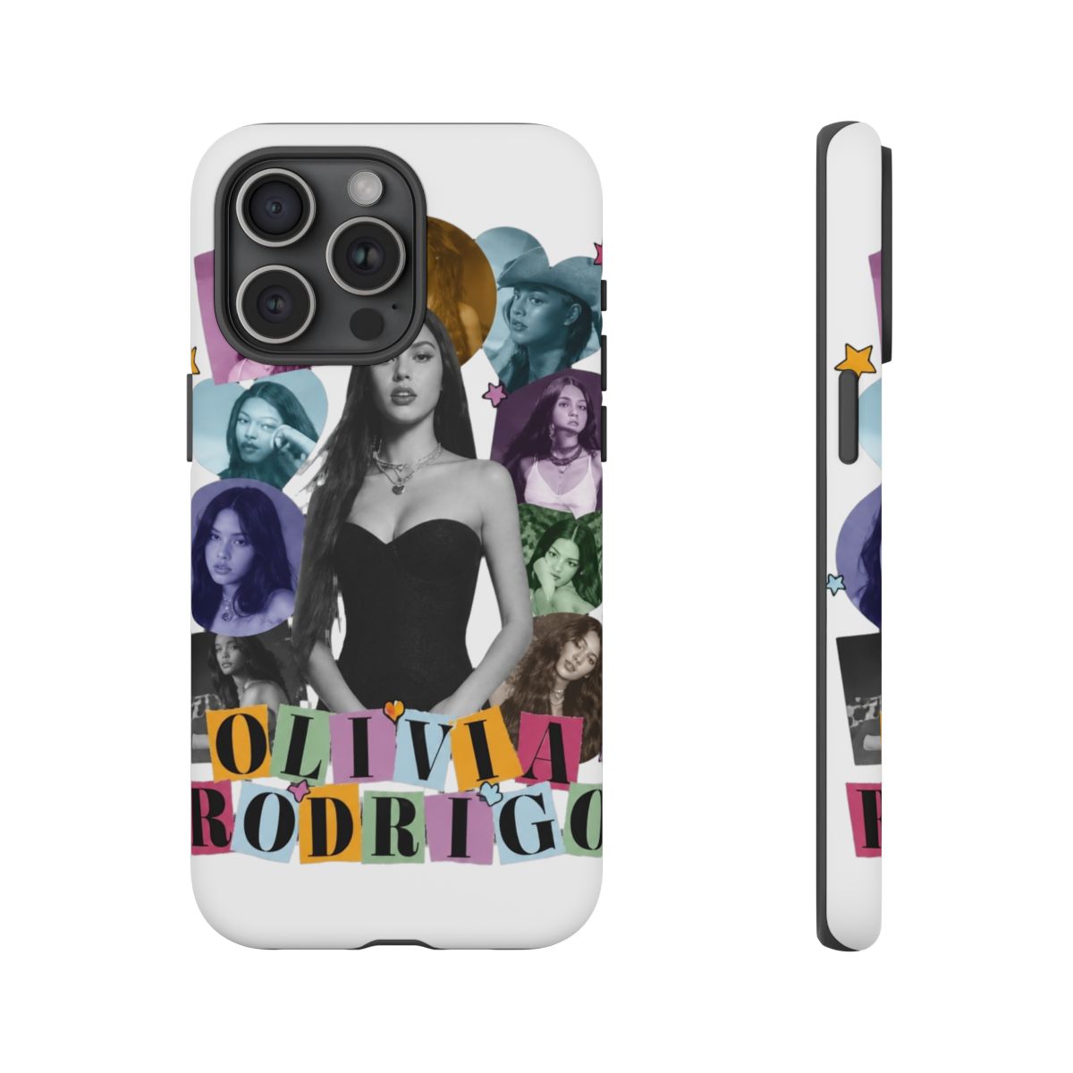 Olivia rodrigo - halftone Phone Case - alternate angle 3, merchandise