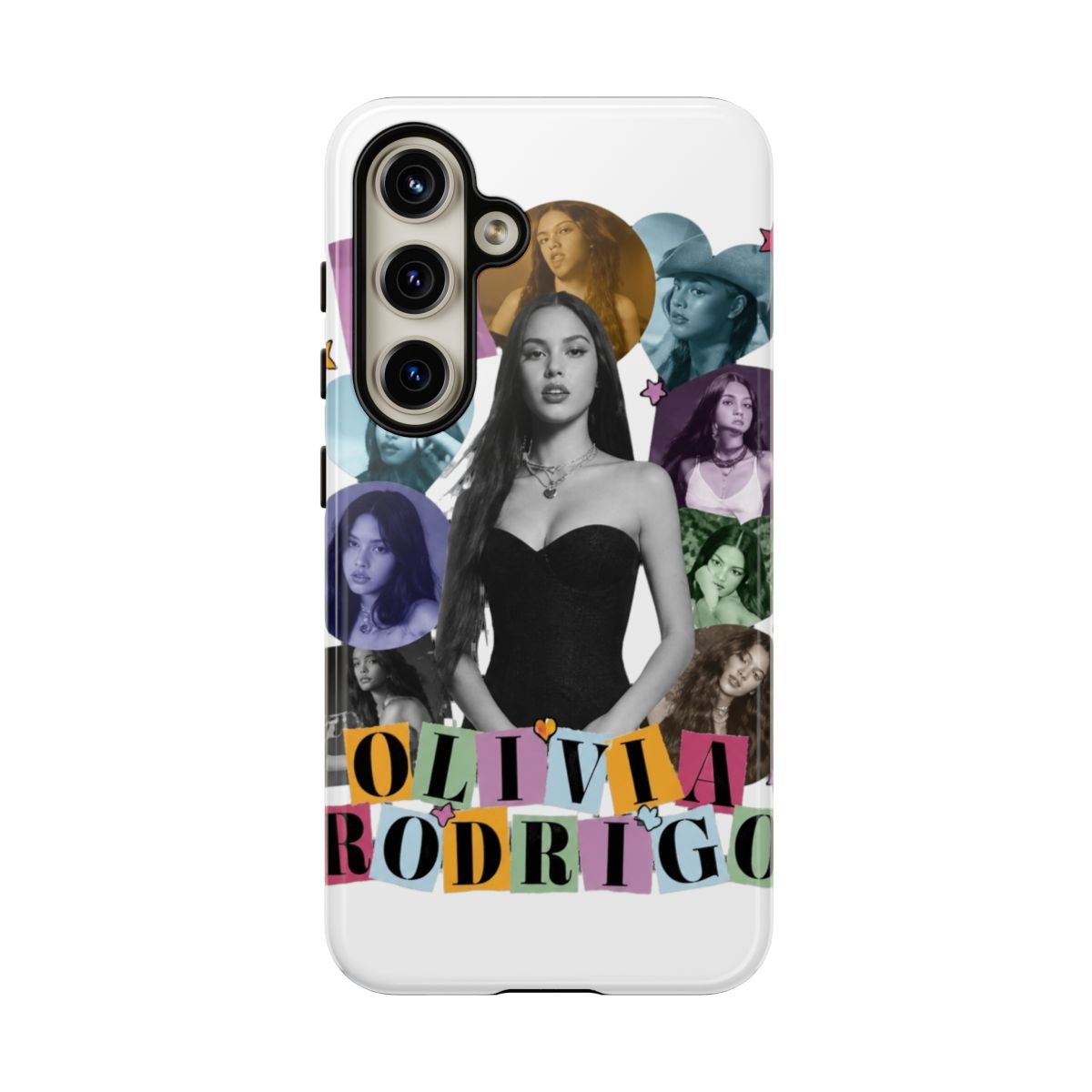 Olivia rodrigo - halftone Phone Case - alternate angle 2, merchandise