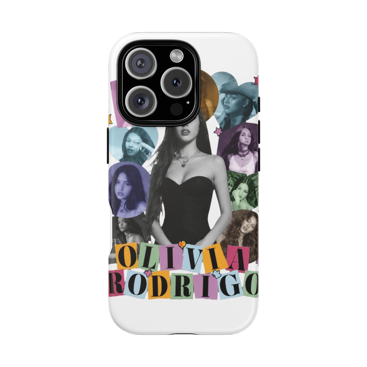 Olivia rodrigo - halftone Phone Case - alternate angle 1, merchandise