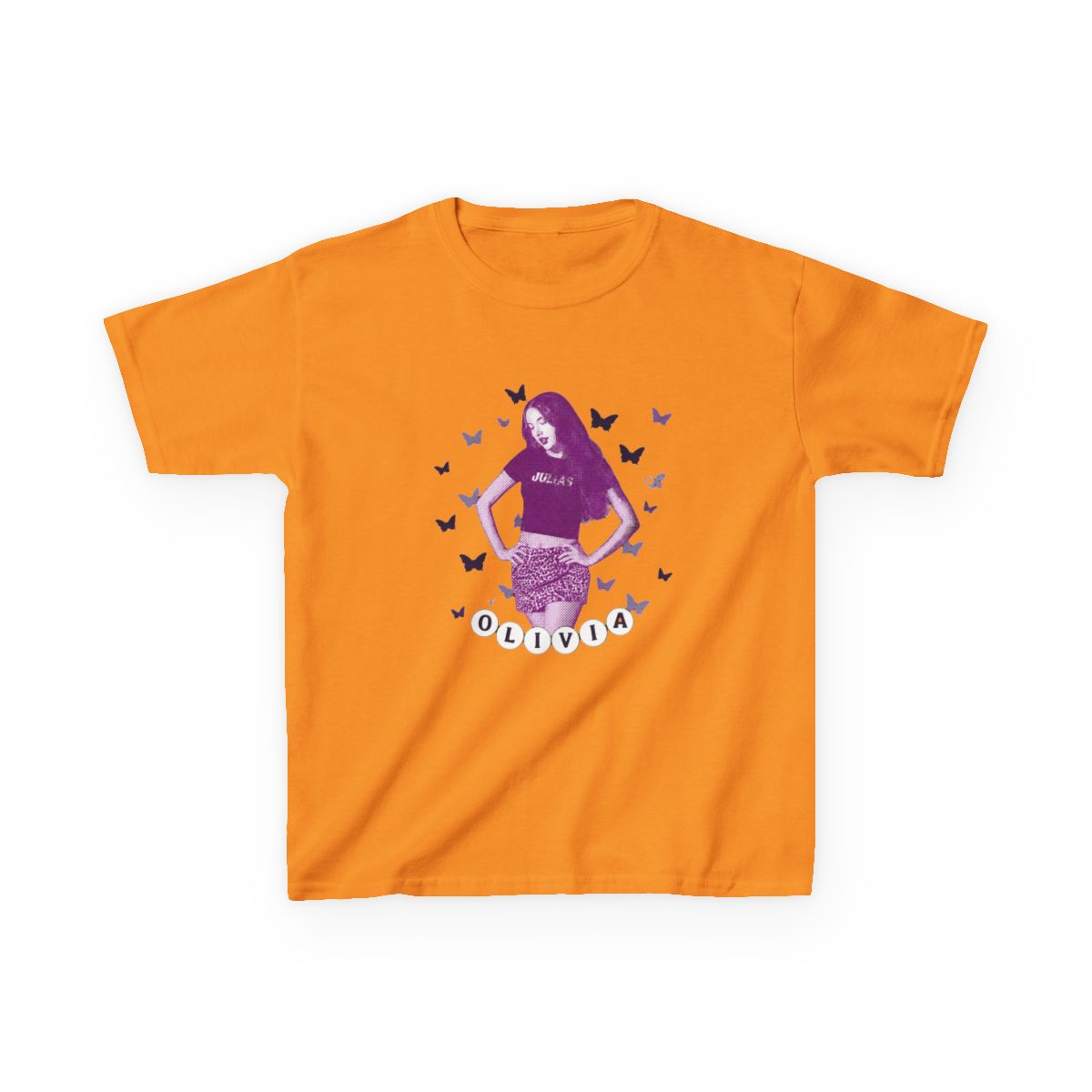 Olivia Rodrigo - Butterflies Kids T-Shirt - alternate angle 2, merchandise