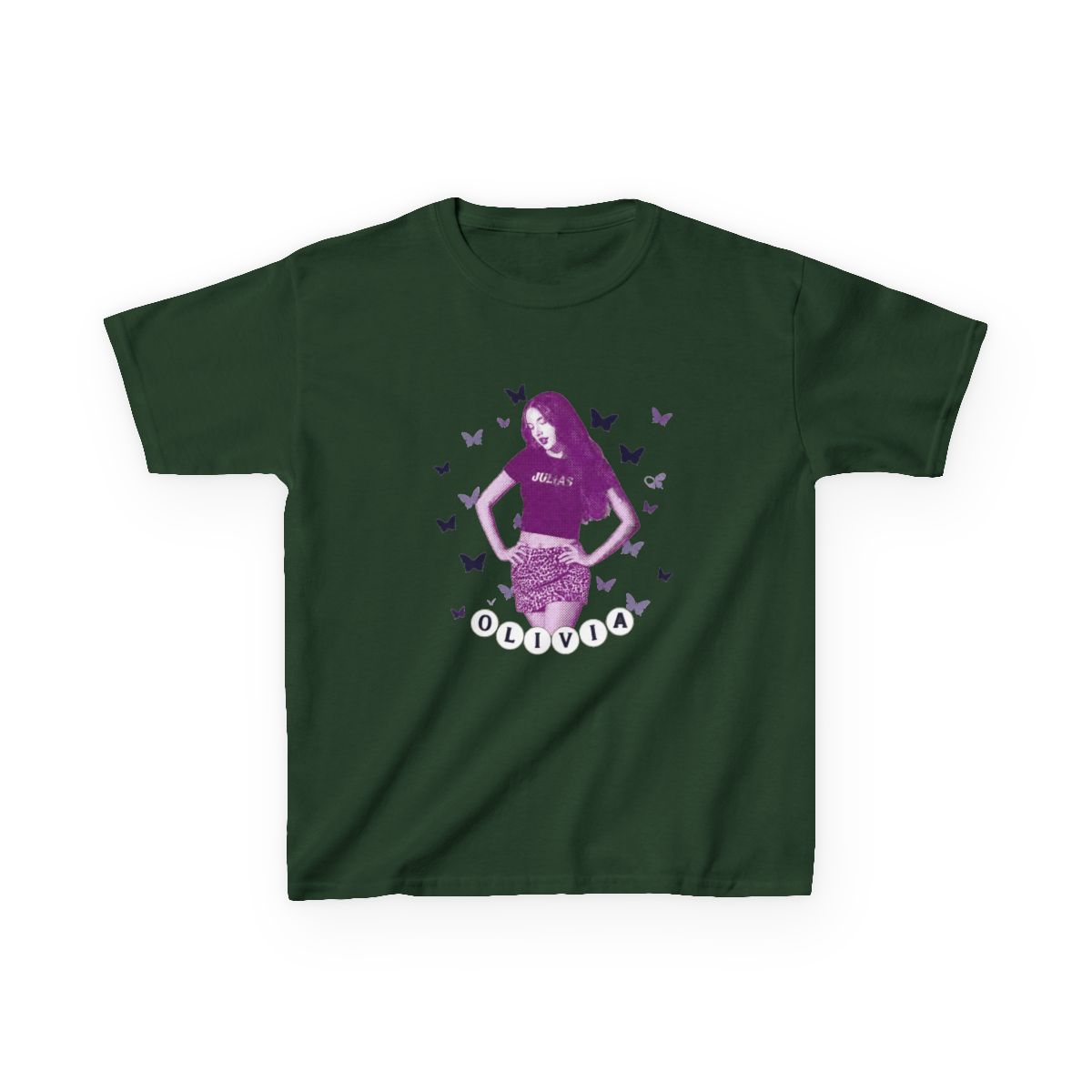 Olivia Rodrigo - Butterflies Kids T-Shirt - alternate angle 3, merchandise