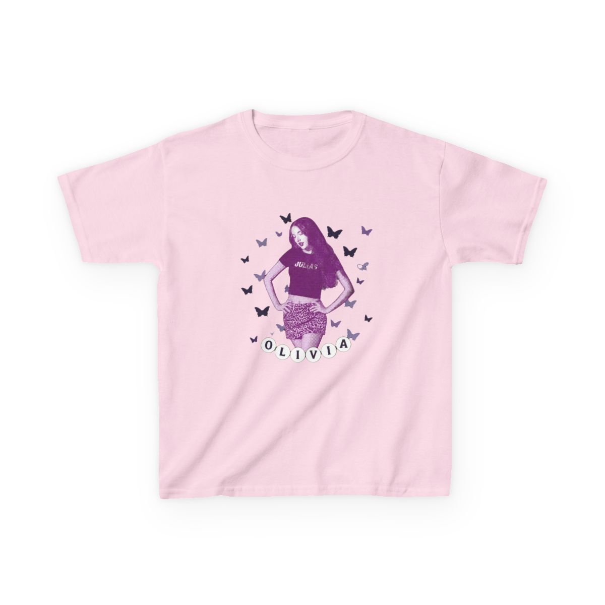 Olivia Rodrigo - Butterflies Kids T-Shirt - alternate angle 5, merchandise