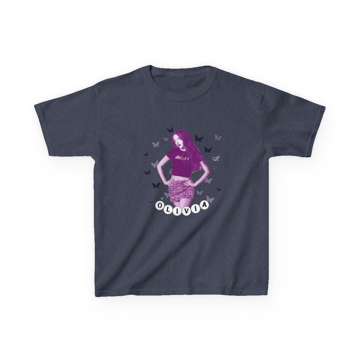 Olivia Rodrigo - Butterflies Kids T-Shirt - alternate angle 4, merchandise