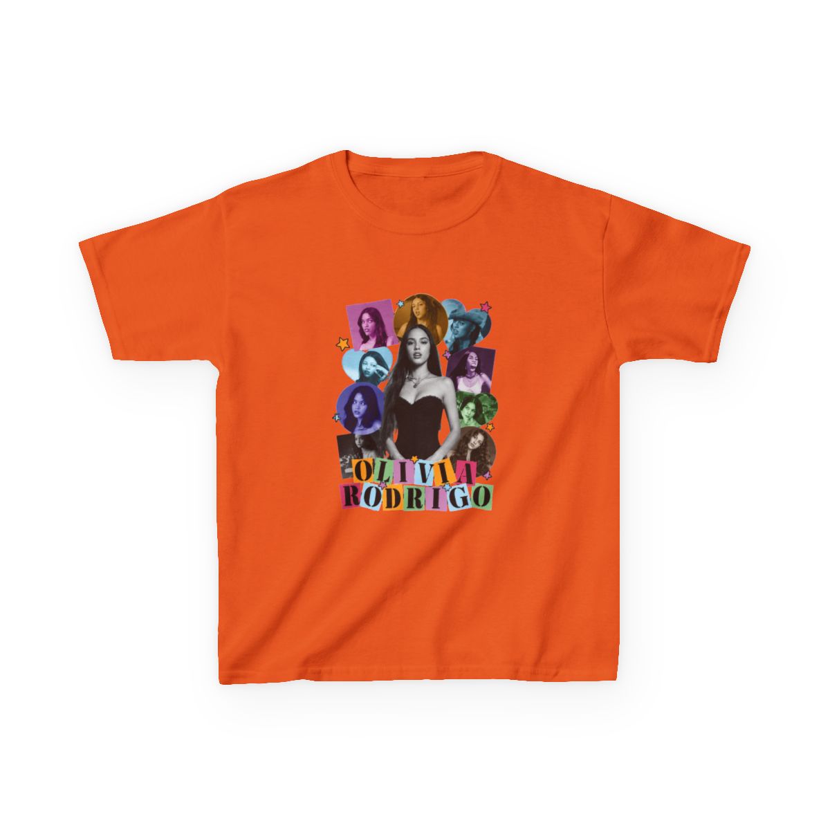 Olivia rodrigo - halftone Kids T-Shirt - alternate angle 5, merchandise