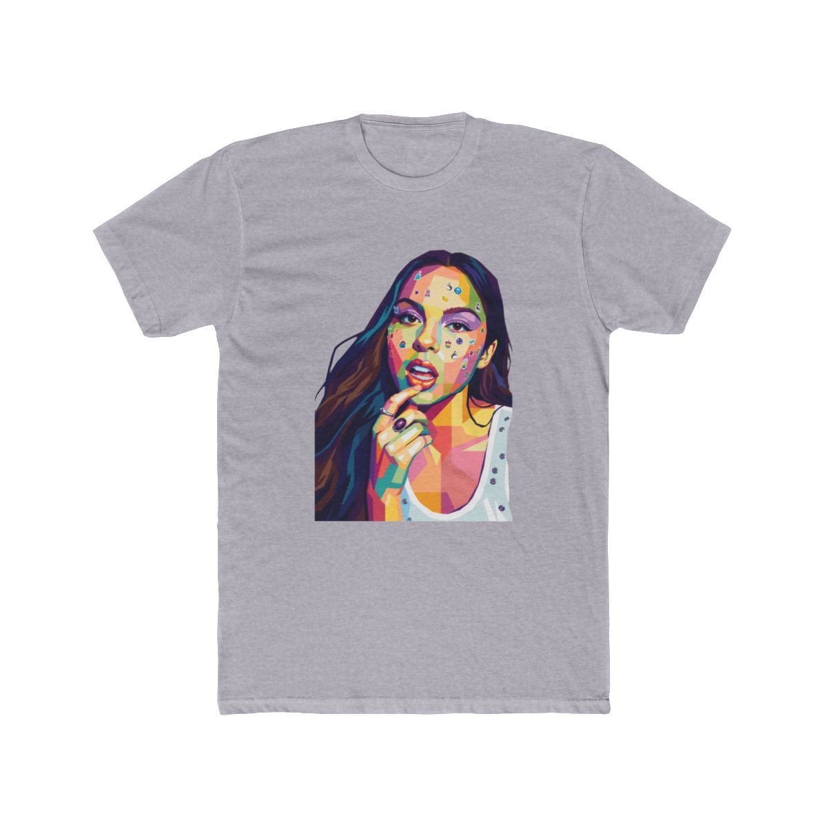 Fan Art Olivia Rodrigo in pop art style T Shirt - alternate angle 5, merchandise