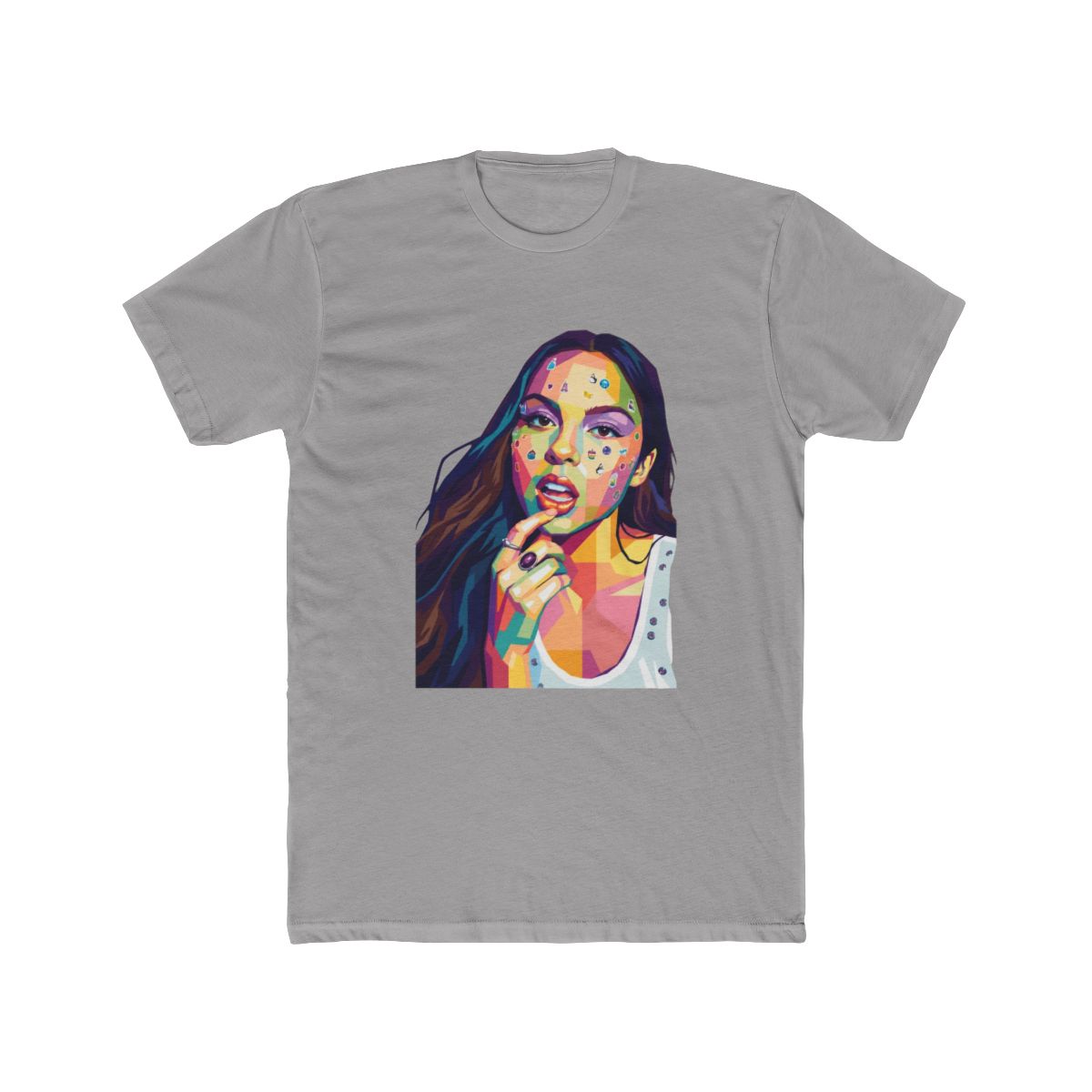 Fan Art Olivia Rodrigo in pop art style T Shirt - alternate angle 5, merchandise