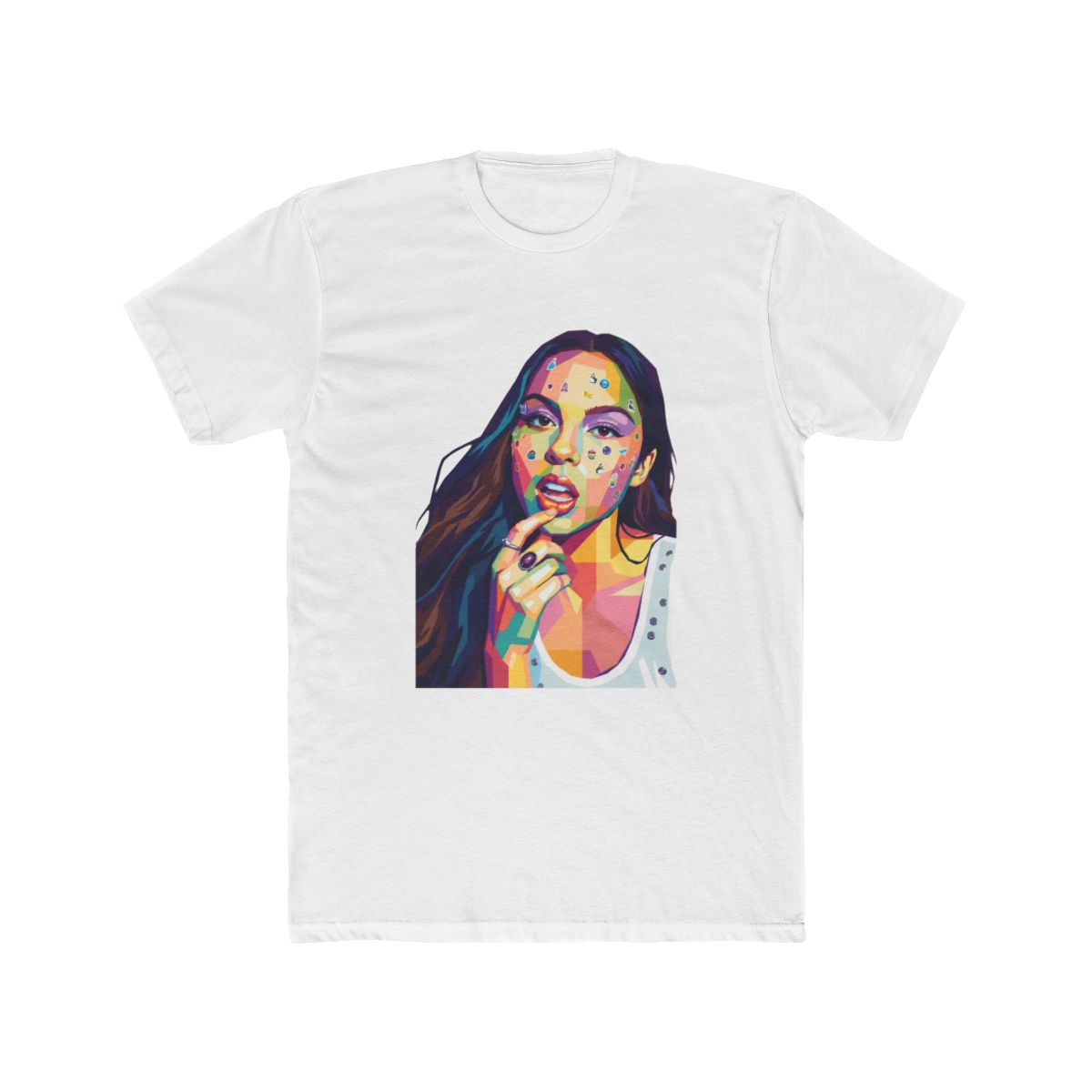 Fan Art Olivia Rodrigo in pop art style T Shirt - alternate angle 4, merchandise