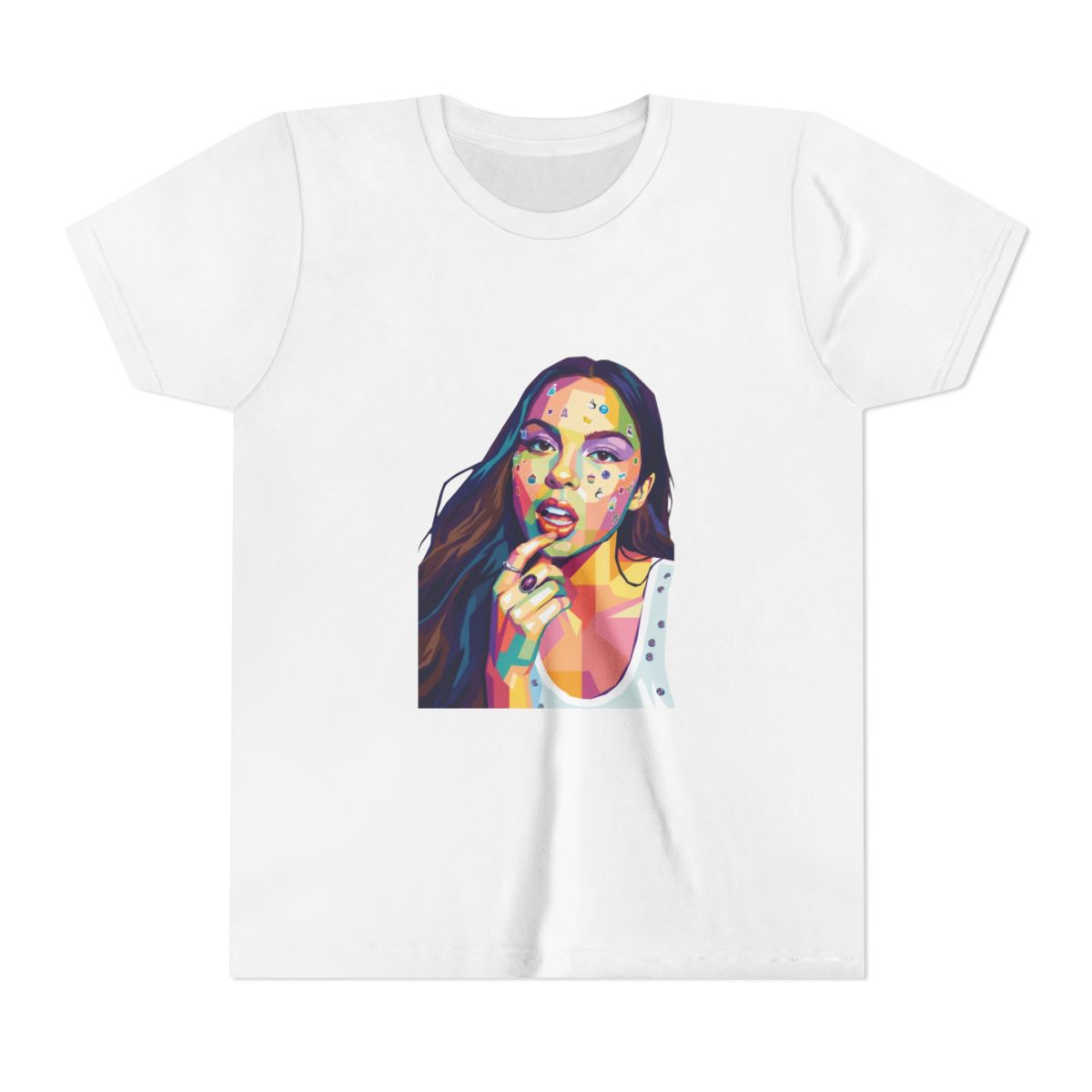 Fan Art Olivia Rodrigo in pop art style Kids T Shirt
