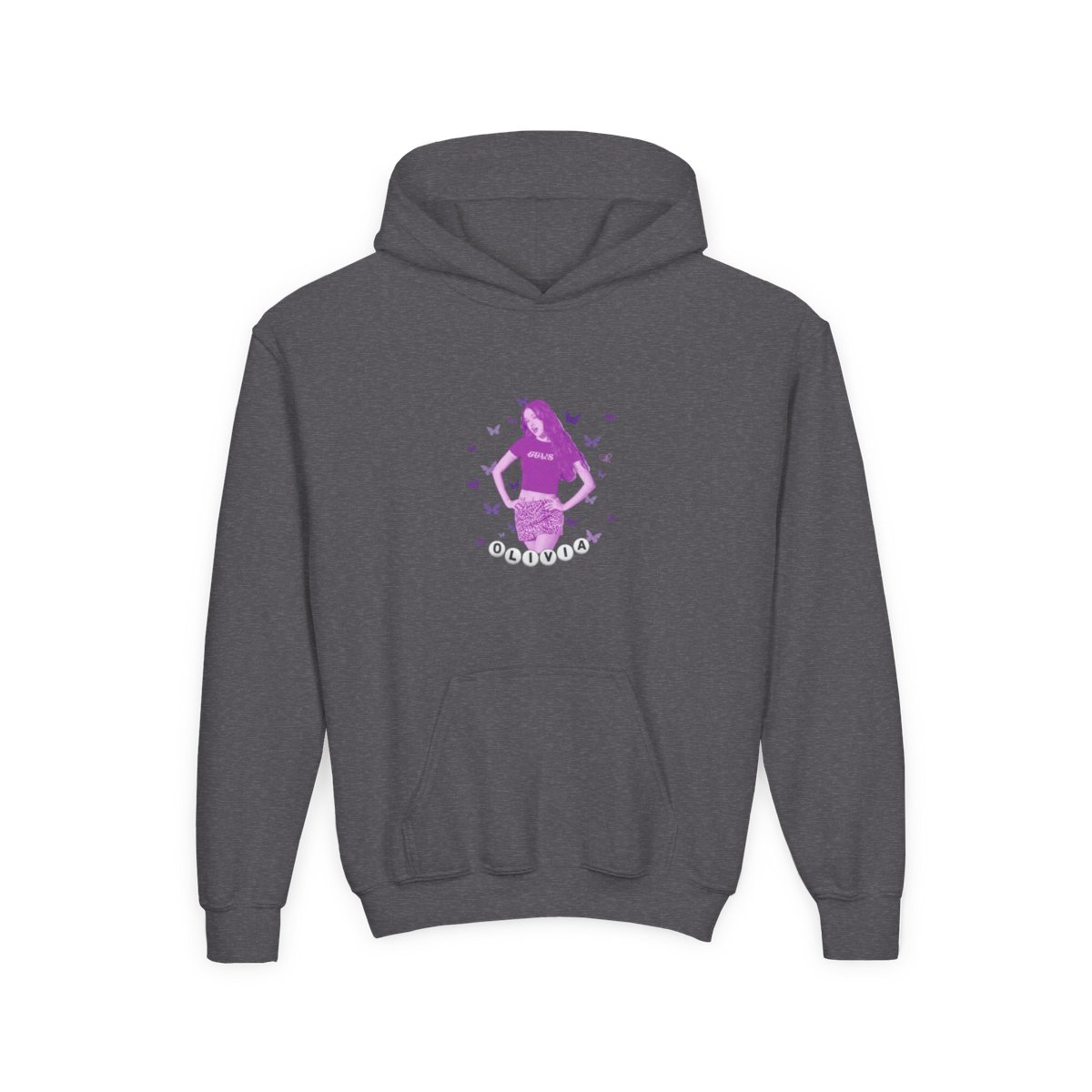Olivia Rodrigo - Butterflies Kids Hoodie - alternate angle 4, merchandise