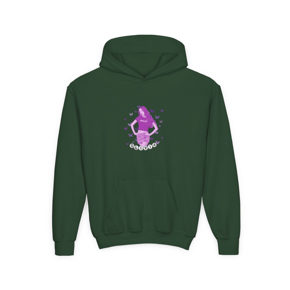 Olivia Rodrigo - Butterflies Kids Hoodie - alternate angle 3, merchandise