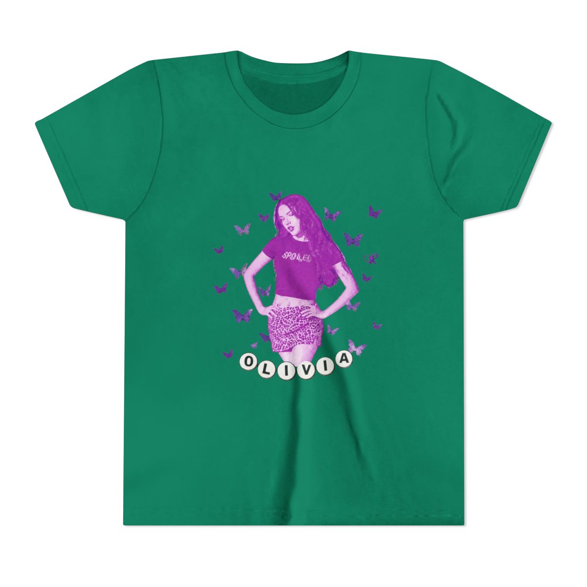 Olivia Rodrigo - Butterflies Kids T Shirt - alternate angle 2, merchandise