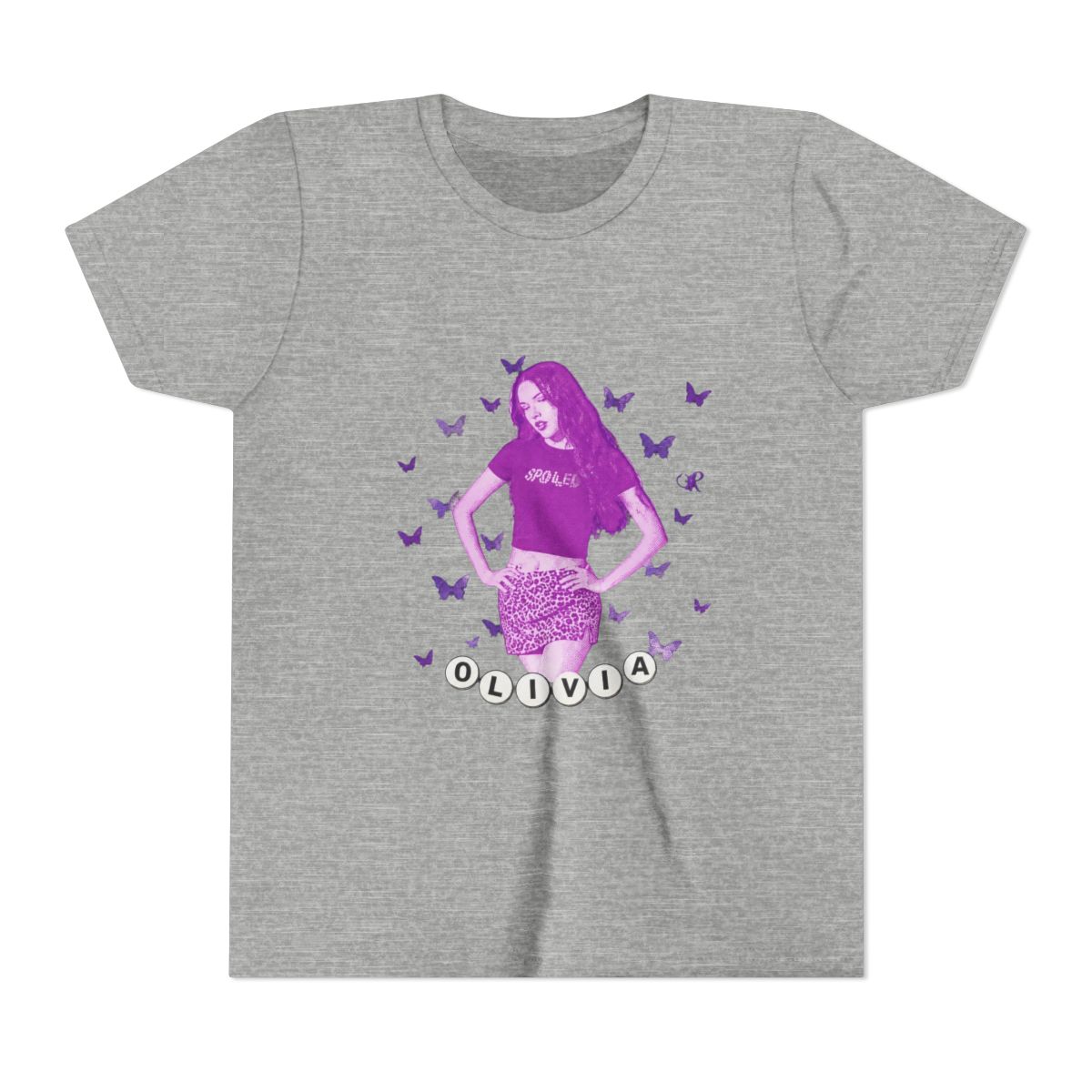 Olivia Rodrigo - Butterflies Kids T Shirt - alternate angle 3, merchandise