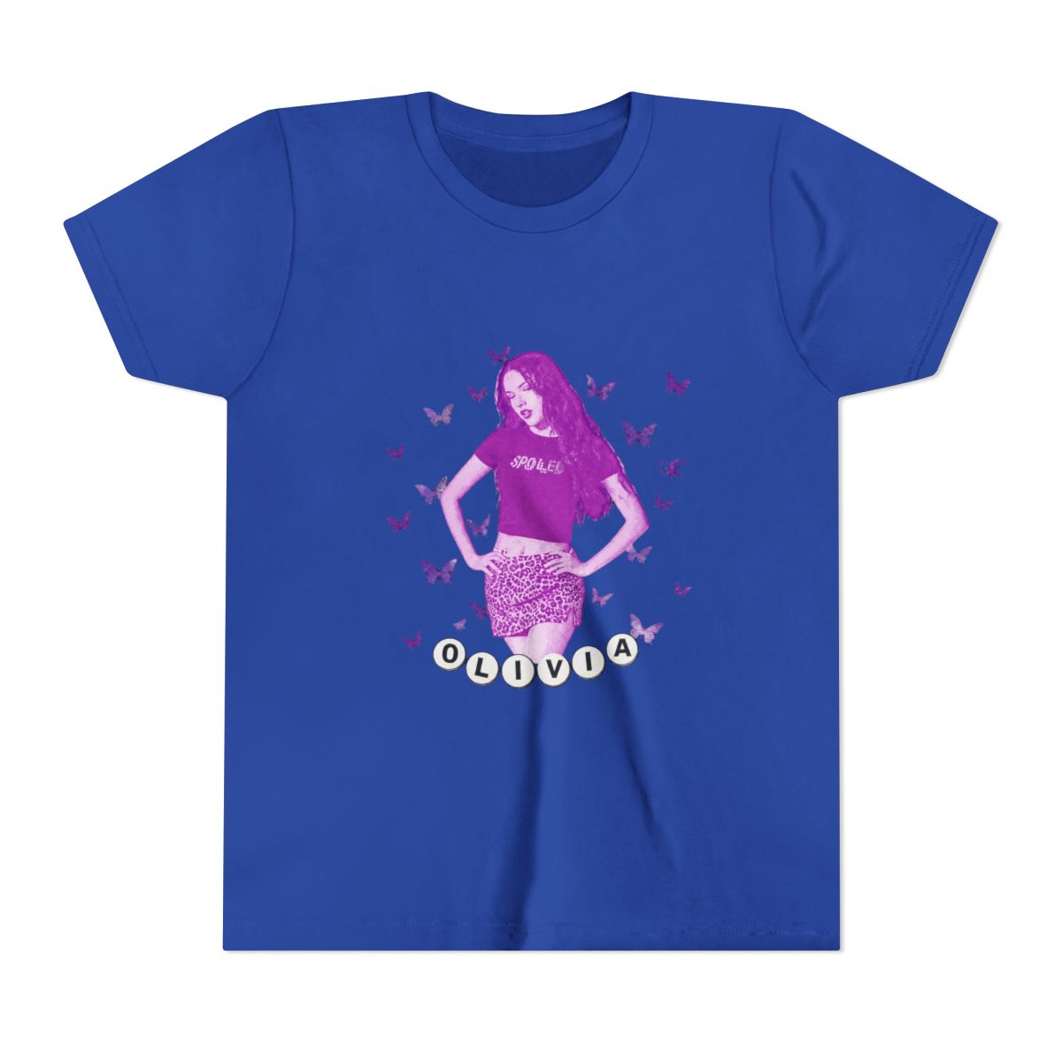 Olivia Rodrigo - Butterflies Kids T Shirt - alternate angle 4, merchandise