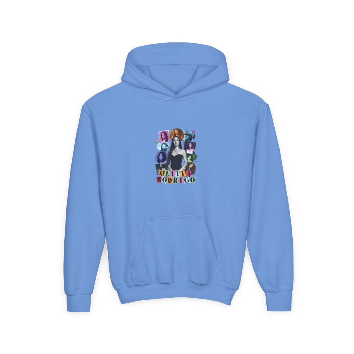 Olivia rodrigo - halftone Kids Hoodie - alternate angle 4, merchandise