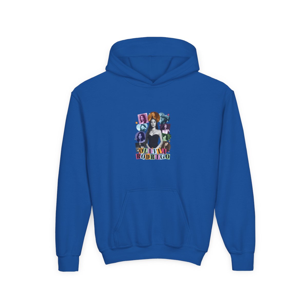 Olivia rodrigo - halftone Kids Hoodie - alternate angle 5, merchandise