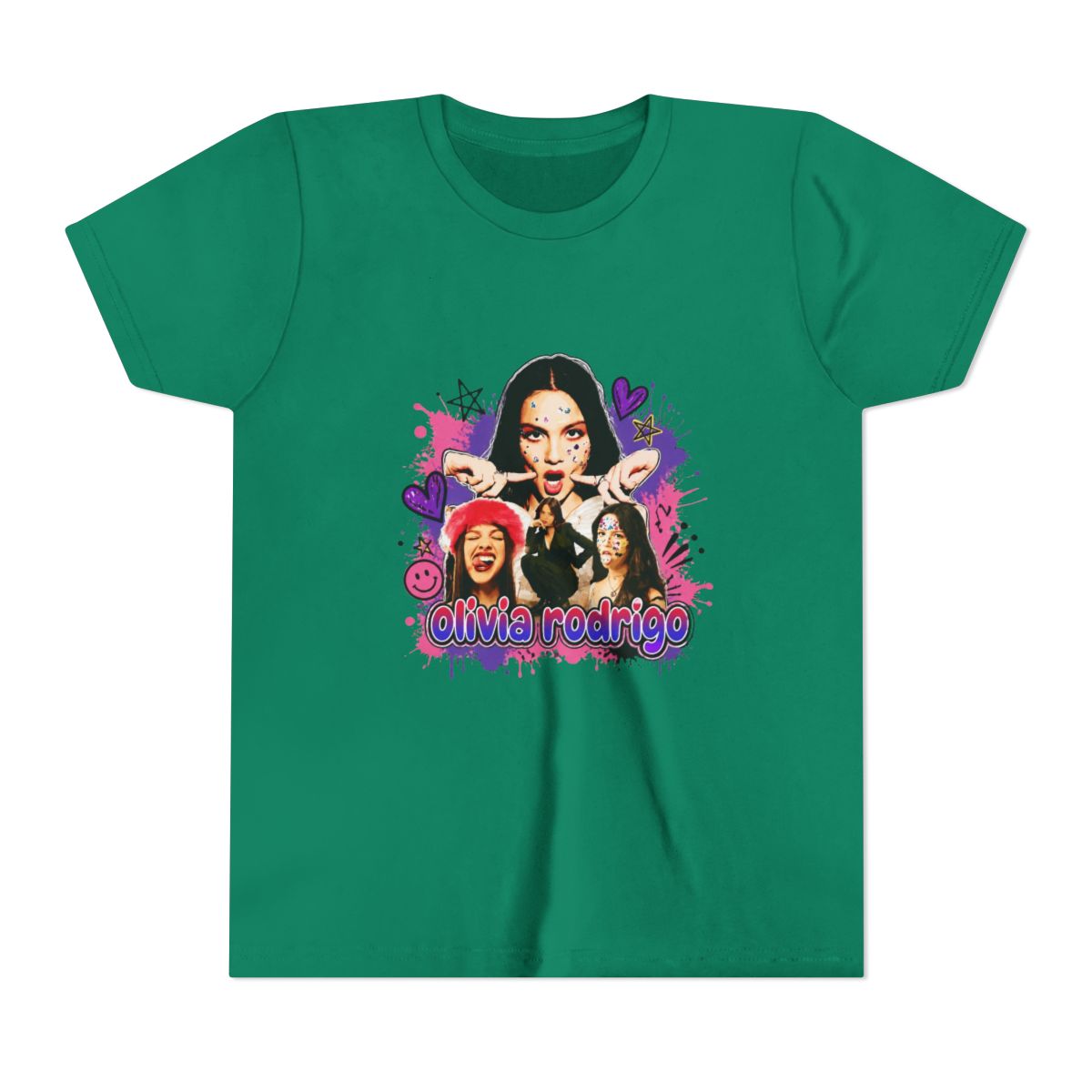 olivia rodrigo - vector Kids T Shirt - alternate angle 4, merchandise
