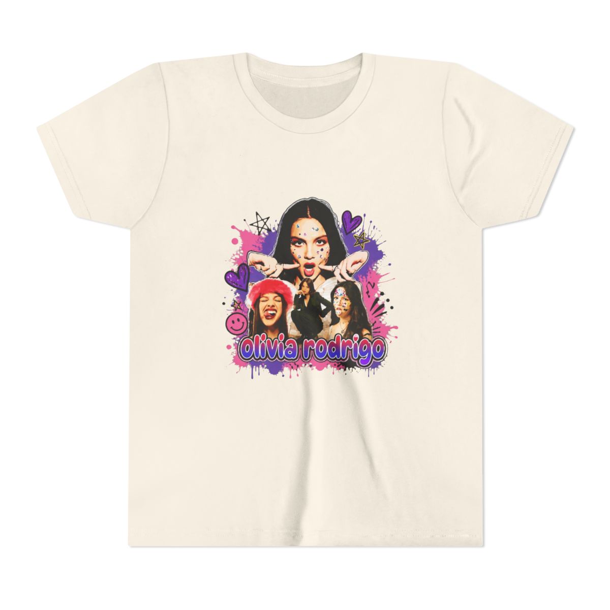 olivia rodrigo - vector Kids T Shirt - alternate angle 3, merchandise