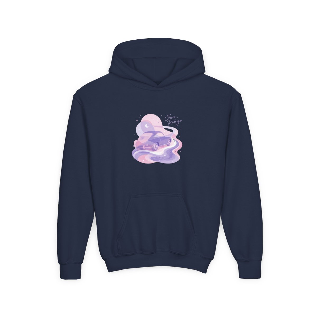 Olivia Rodrigo "dreamy nostalgia." Kids Hoodie - alternate angle 3, merchandise