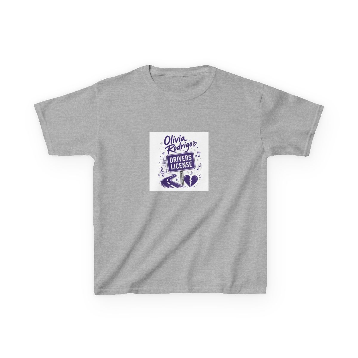 Olivia Rodrigo "drivers license" Unisex Kids Tee - alternate angle 3, merchandise