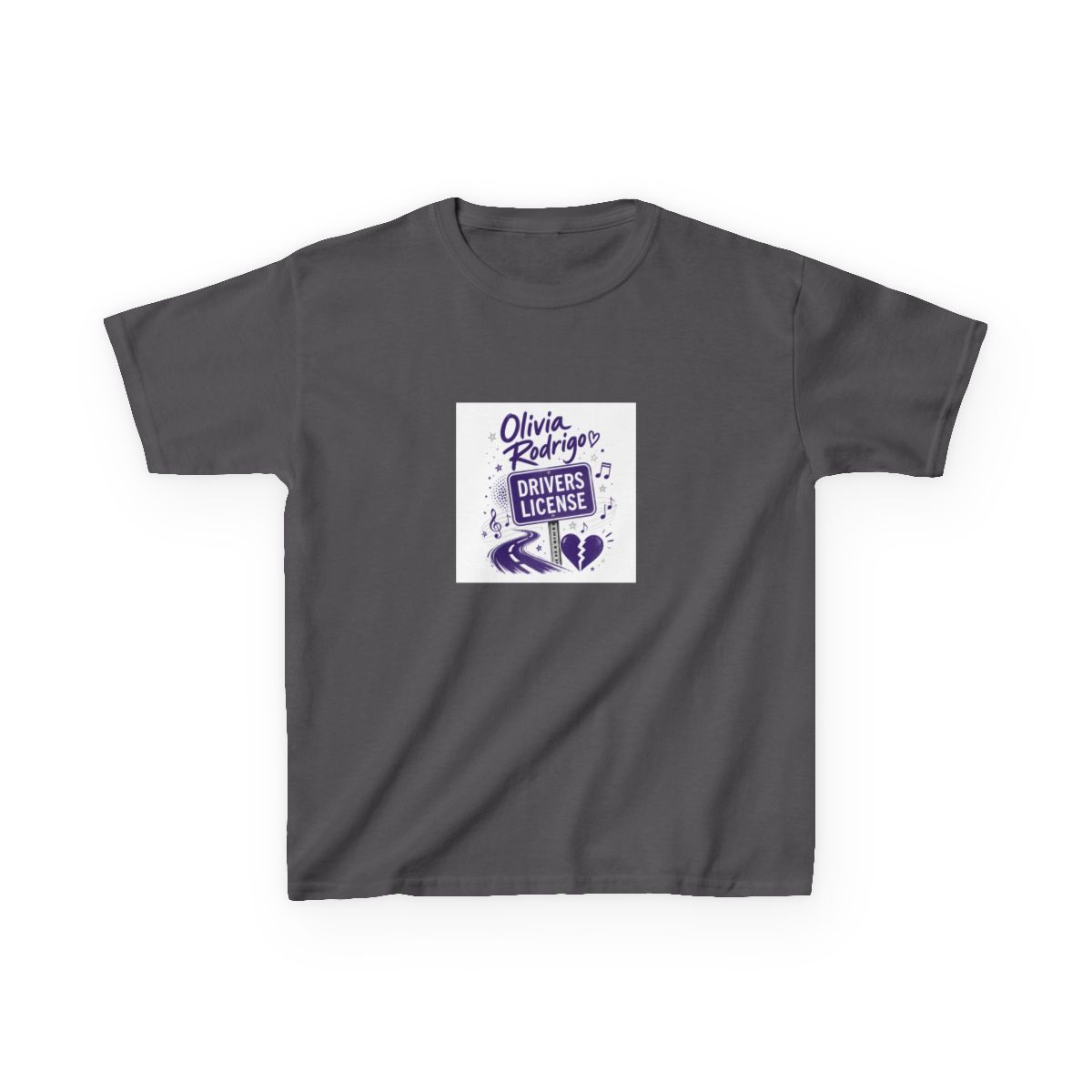Olivia Rodrigo "drivers license" Unisex Kids Tee - alternate angle 4, merchandise
