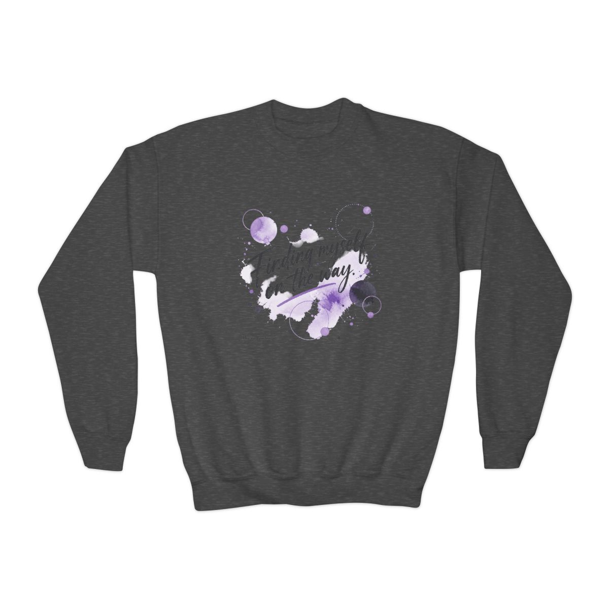 Olivia Rodrigo "Finding myself on the way." Kids Crewneck