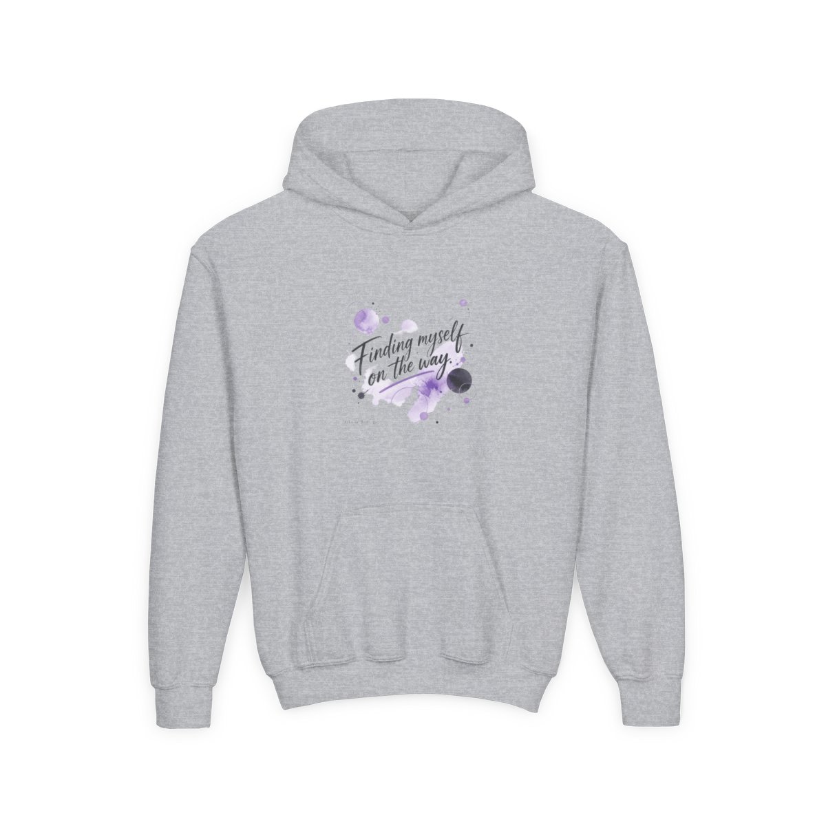 Olivia Rodrigo "Finding myself on the way." Kids Hoodie - alternate angle 3, merchandise