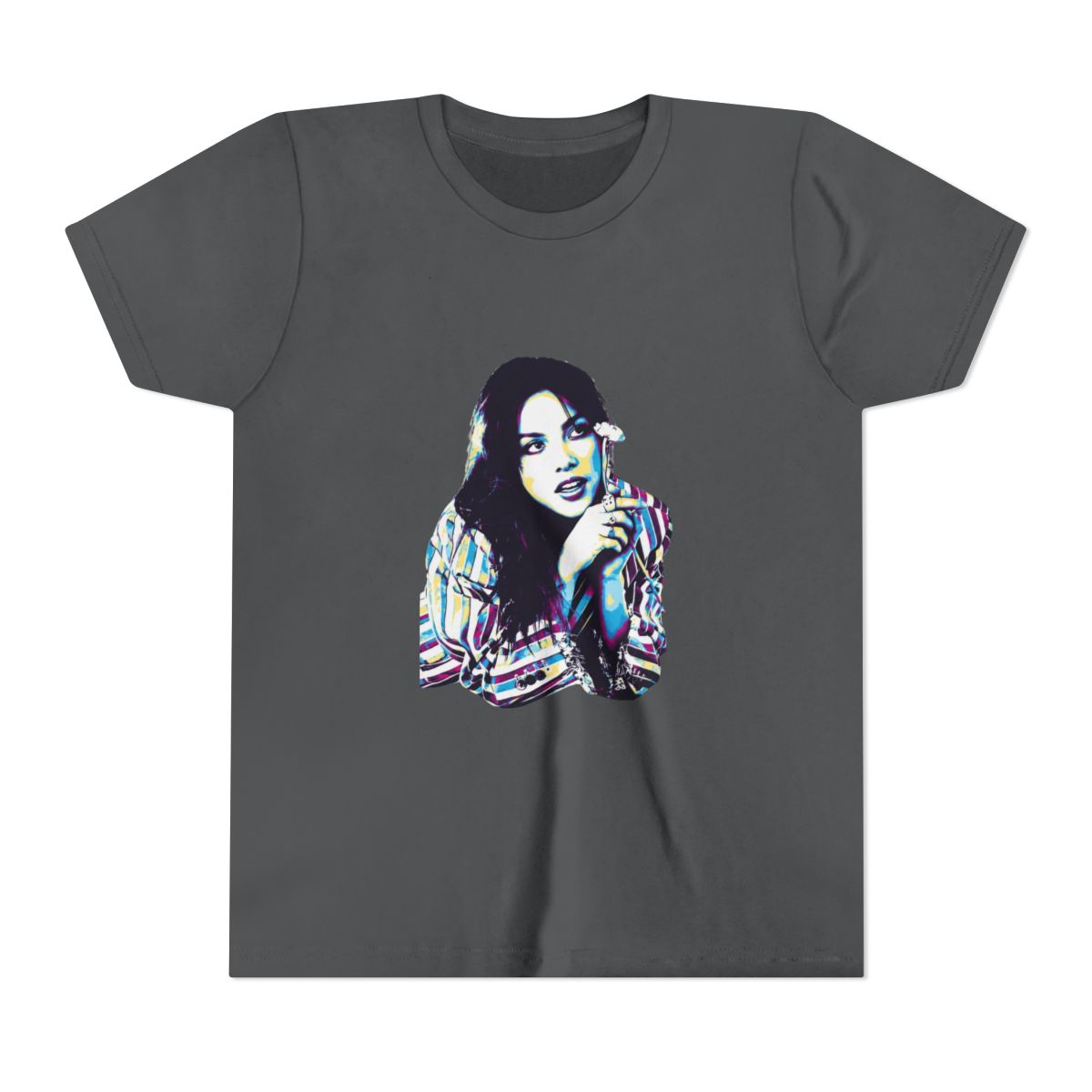 olivia rodrigo pop art style Kids T Shirt - alternate angle 4, merchandise